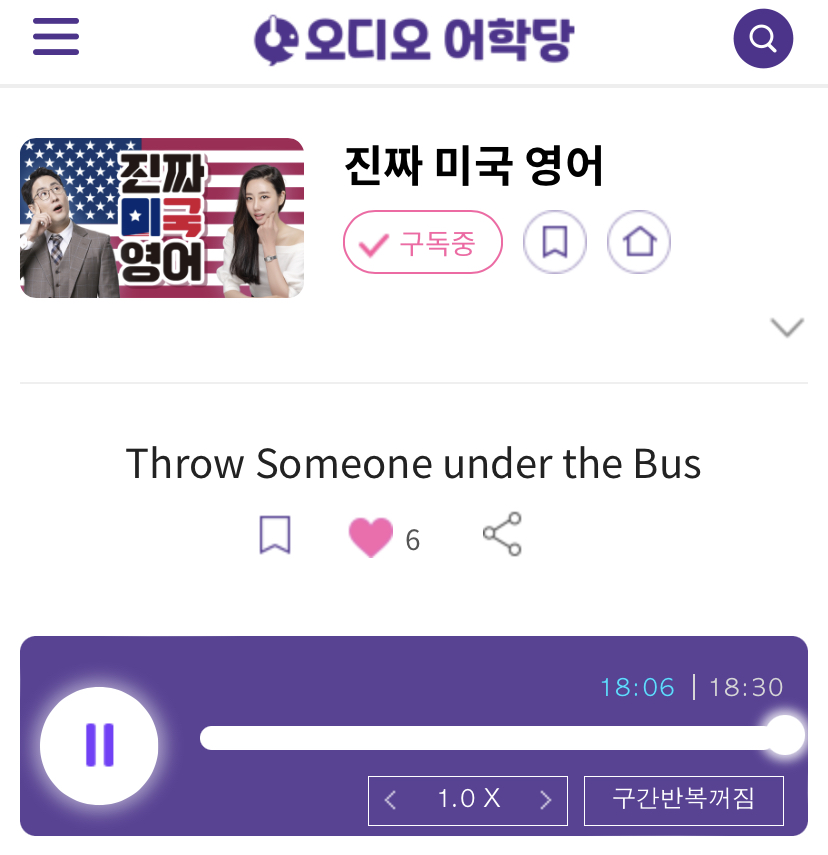 23.11.17.금 진짜 미국 영어 Throw Someone under the Bus 희생양으로 만들다 sell someone out 배신하다
