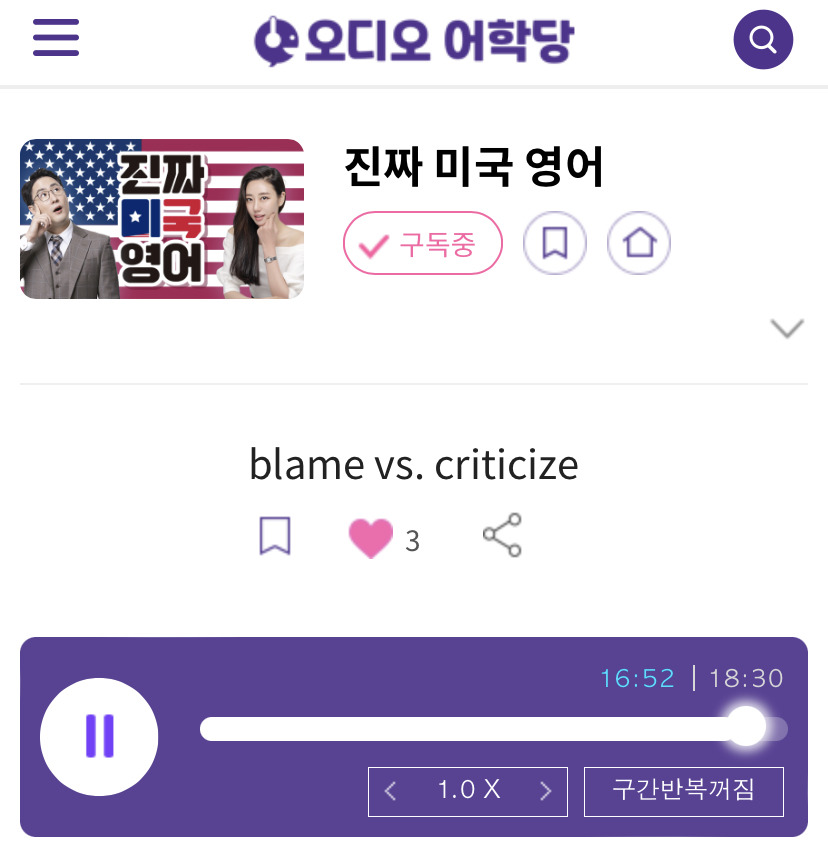 23.07.25.화 blame vs. criticize 진짜 미국 영어 I don’t blame you. 1 ywAAAAAAQABAAACAUwAOw==