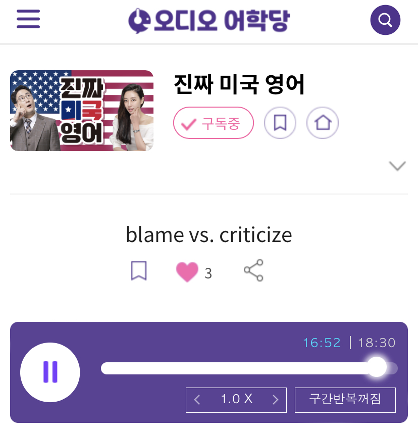 23.07.25.화 blame vs. criticize 진짜 미국 영어 I don’t blame you.
