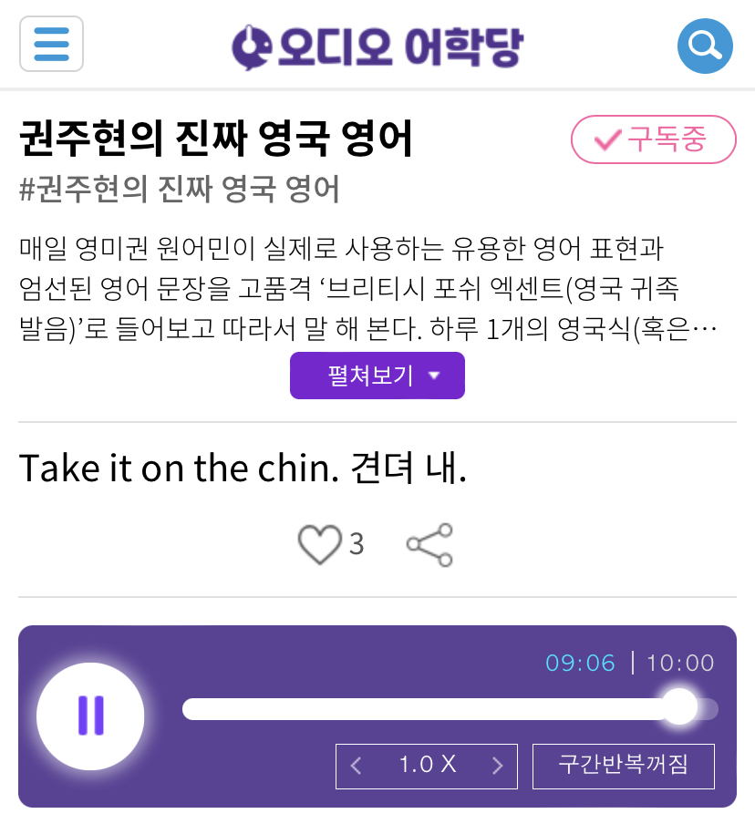 20.05.13.수 Take it on the chin. 견뎌 내. 권주현의 진짜 영국 영어