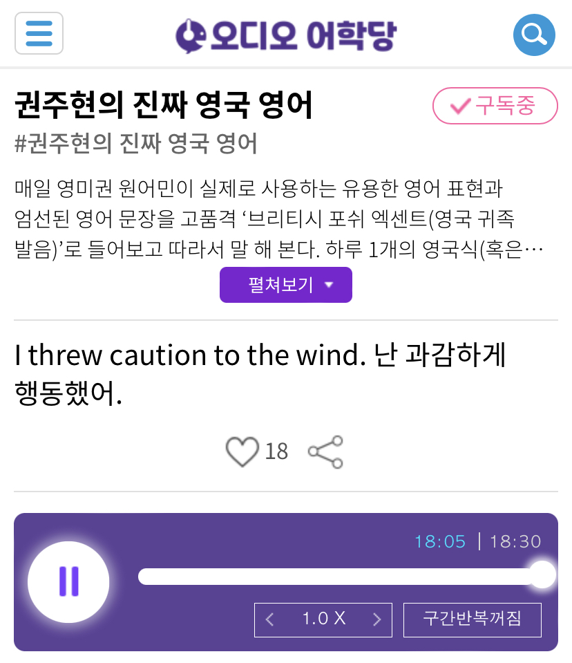 21.03.05.금 I threw caution to the wind. 난 과감하게 행동했어. 권주현의 진짜 영국 영어 21.03.05.금 I threw caution to the wind. 난 과감하게 행동했어. 권주현의 진짜 영국 영어
