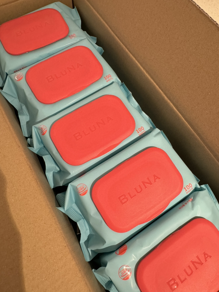 블루나 본 퓨어 저자극 물티슈 캡형 완전 추천