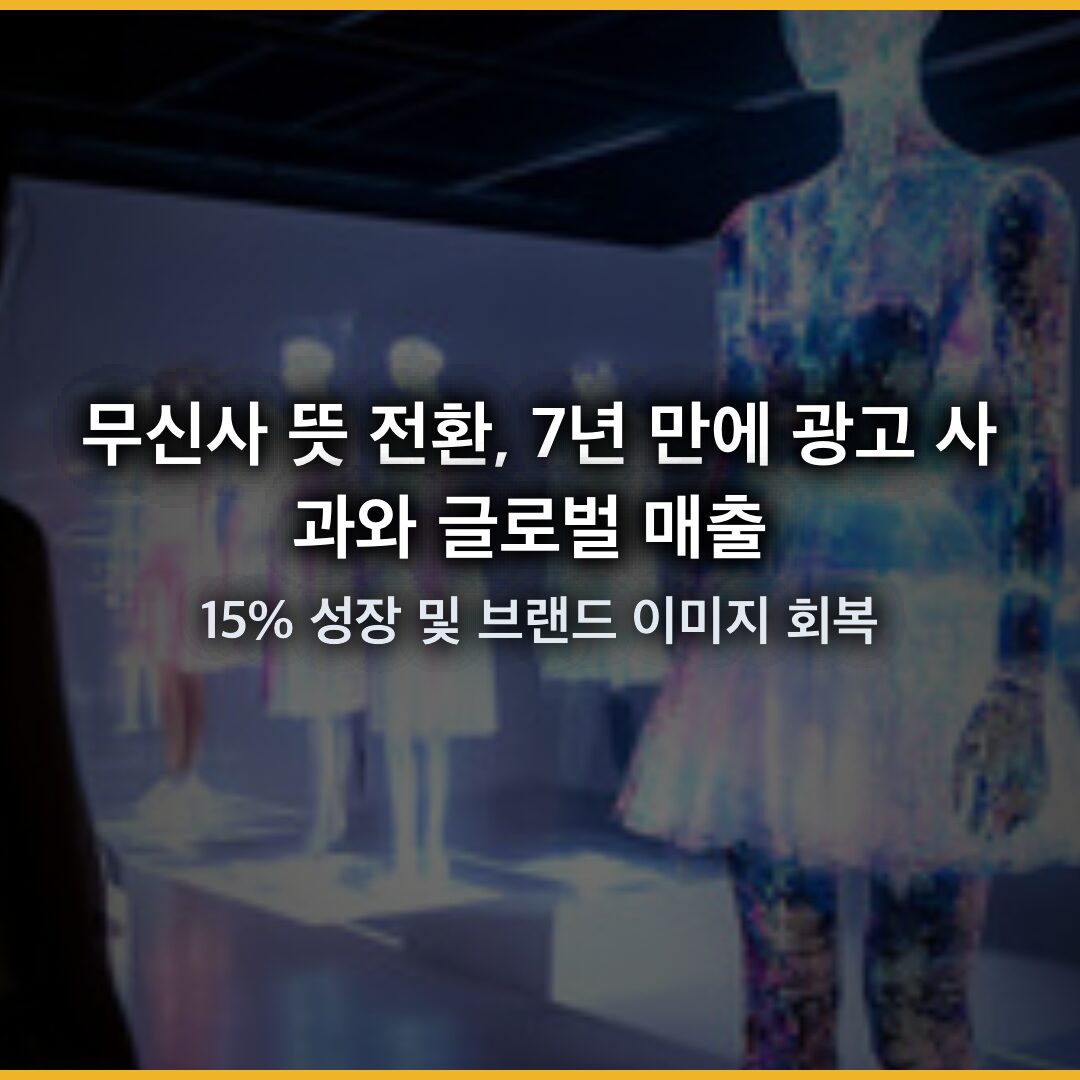 무신사 뜻 전환, 7년 만에 광고 사과와 글로벌 매출 15% 성장 및 브랜드 이미지 회복