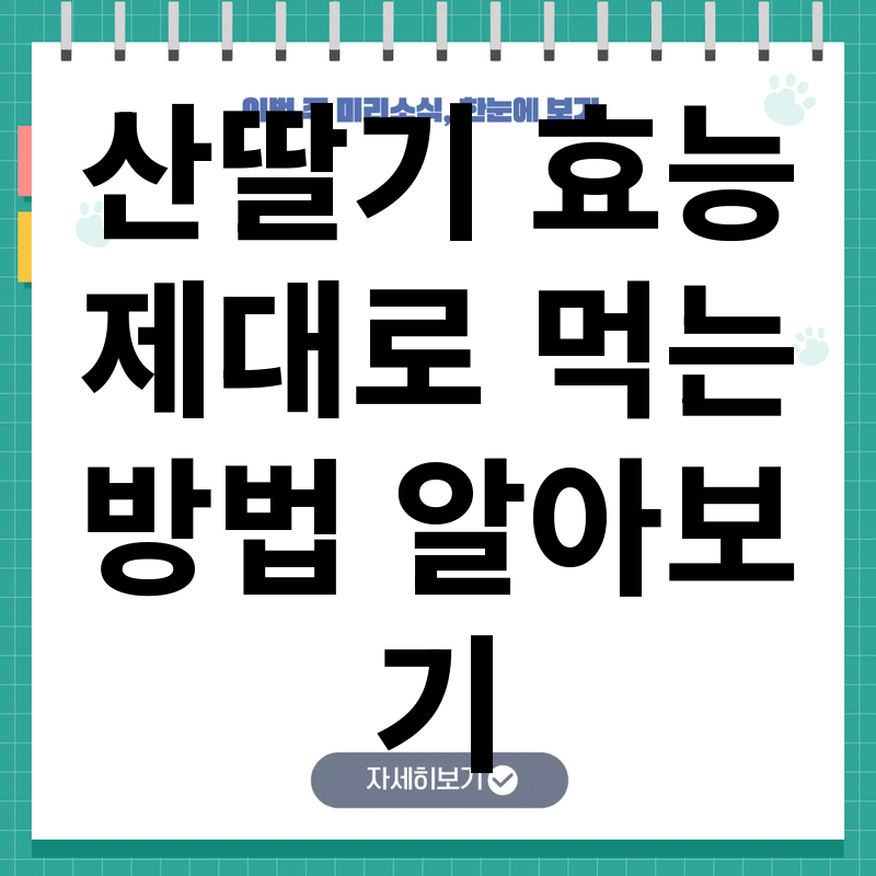 산딸기 효능과 멍석딸기 특징 복용법 주의사항 총정리