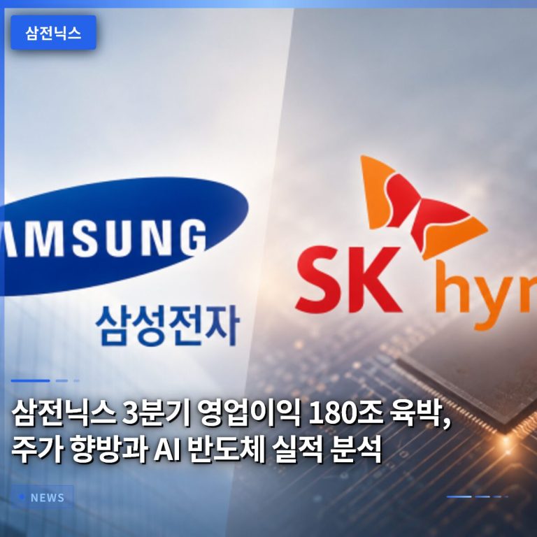 삼전닉스 3분기 영업이익 180조 육박, 주가 향방과 AI 반도체 실적 분석