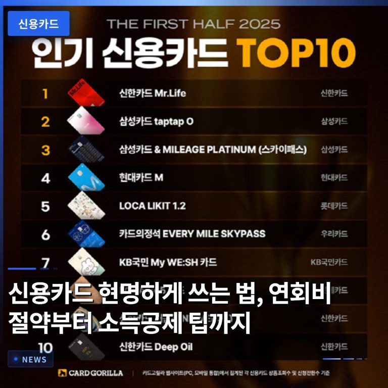 신용카드 현명하게 쓰는 법, 연회비 절약부터 소득공제 팁까지