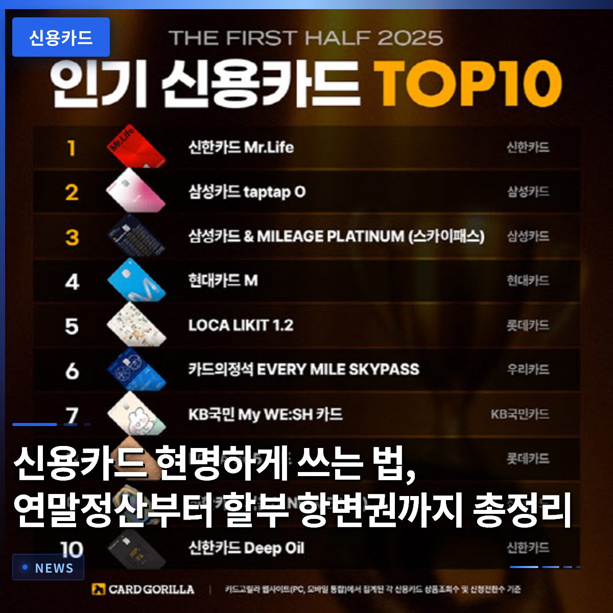 신용카드 현명하게 쓰는 법, 연말정산부터 할부 항변권까지 총정리