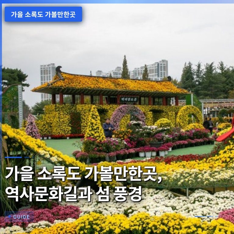 가을 소록도 가볼만한곳, 역사문화길과 섬 풍경