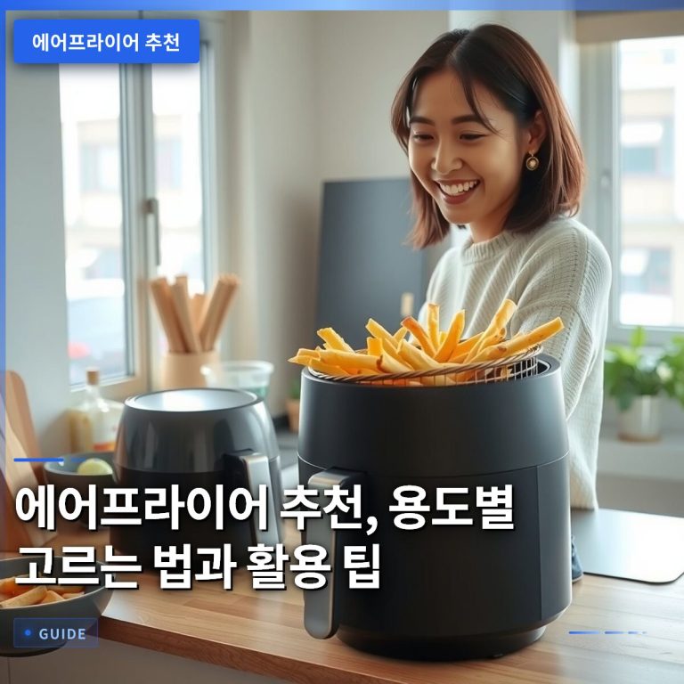에어프라이어 추천, 용도별 고르는 법과 활용 팁