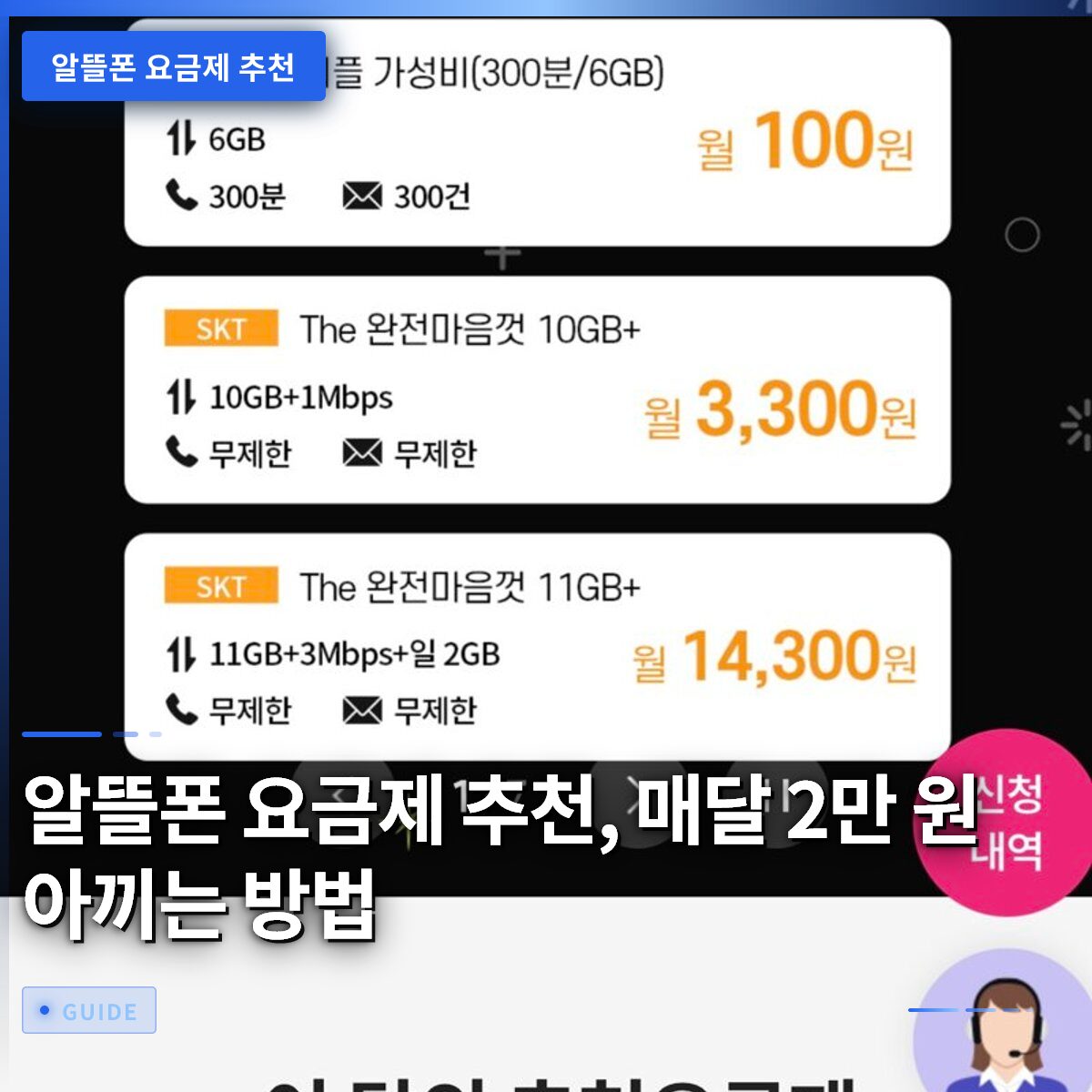 알뜰폰 요금제 추천, 매달 2만 원 아끼는 방법